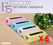 리맥스 보조배터리 5000mAh (5핀케이블포함) (5개단위 대량구매)